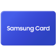 Samsung Card가 적힌 파란색 카드